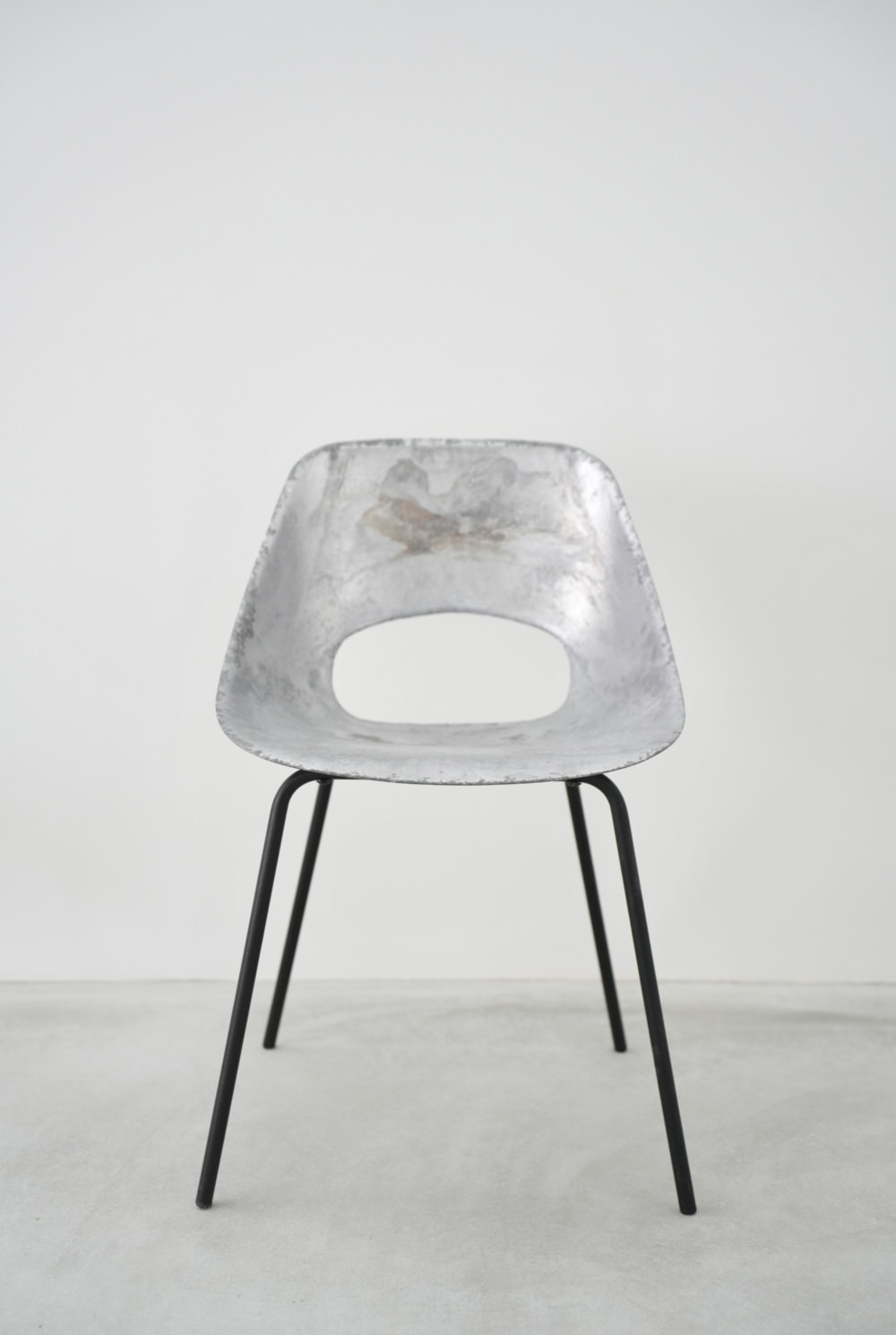 Pierre Guariche Cast Aluminum Tulip Chair for Steiner France
