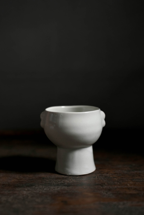 白瓷双耳カップ