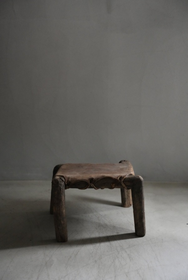 LEATHER STOOL