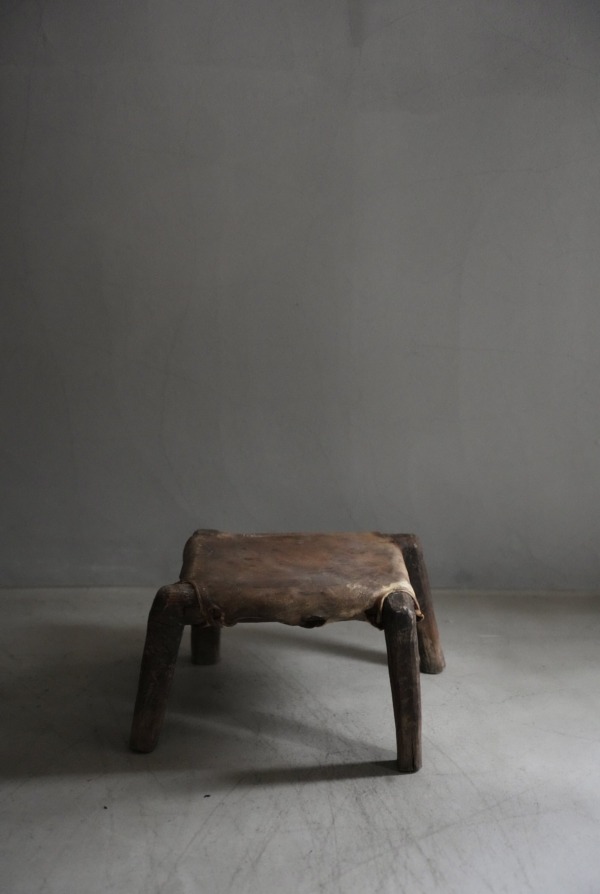 LEATHER STOOL
