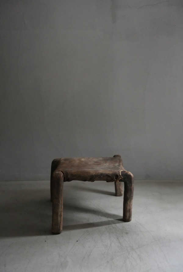 LEATHER STOOL