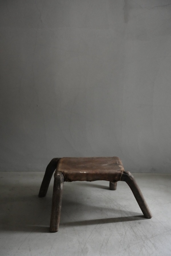 LEATHER STOOL