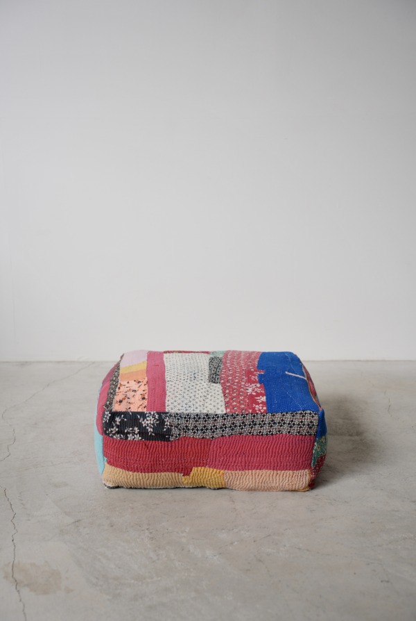 VINTAGE QUILT POUF