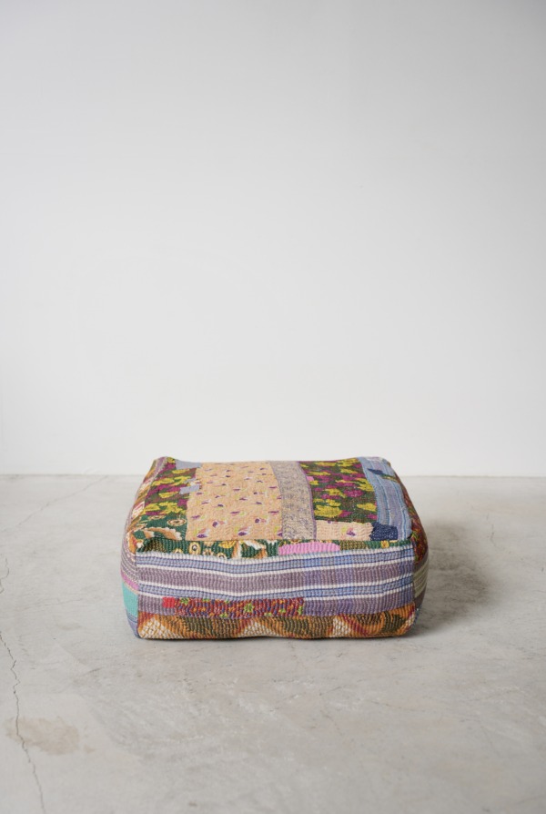 VINTAGE QUILT POUF