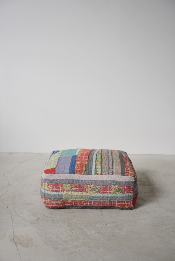 VINTAGE QUILT POUF