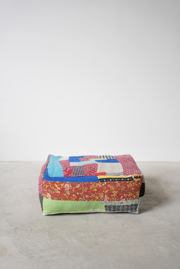 VINTAGE QUILT POUF