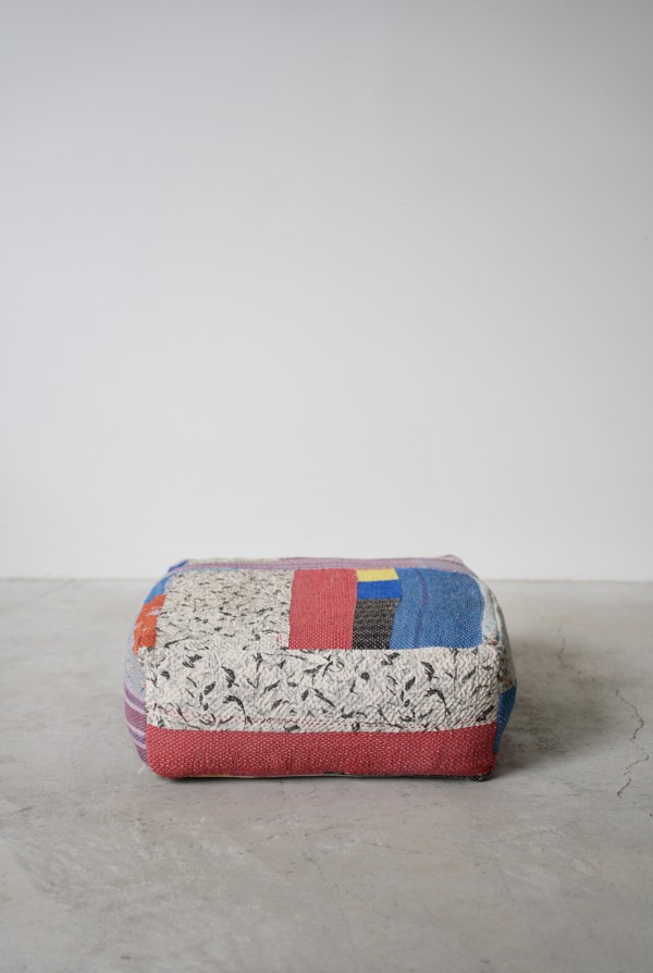 VINTAGE QUILT POUF