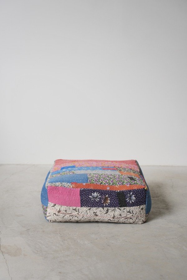 VINTAGE QUILT POUF