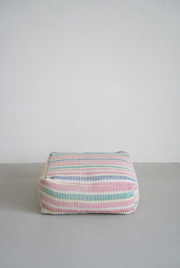 VINTAGE QUILT POUF
